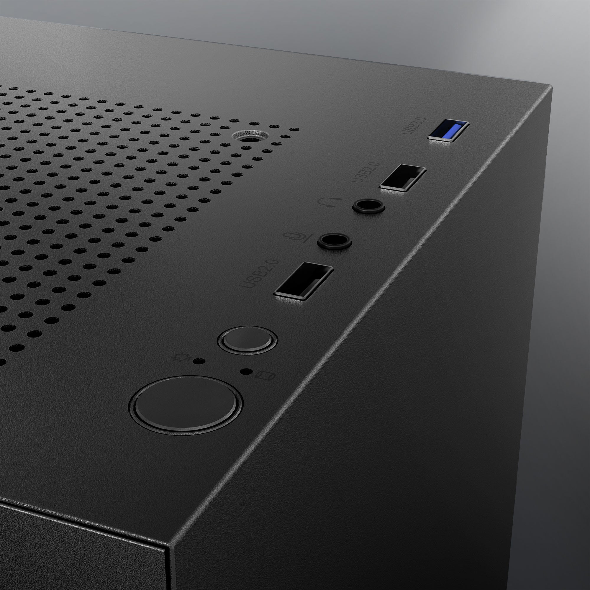 daWg v110 grey mini tower chassis , input ports