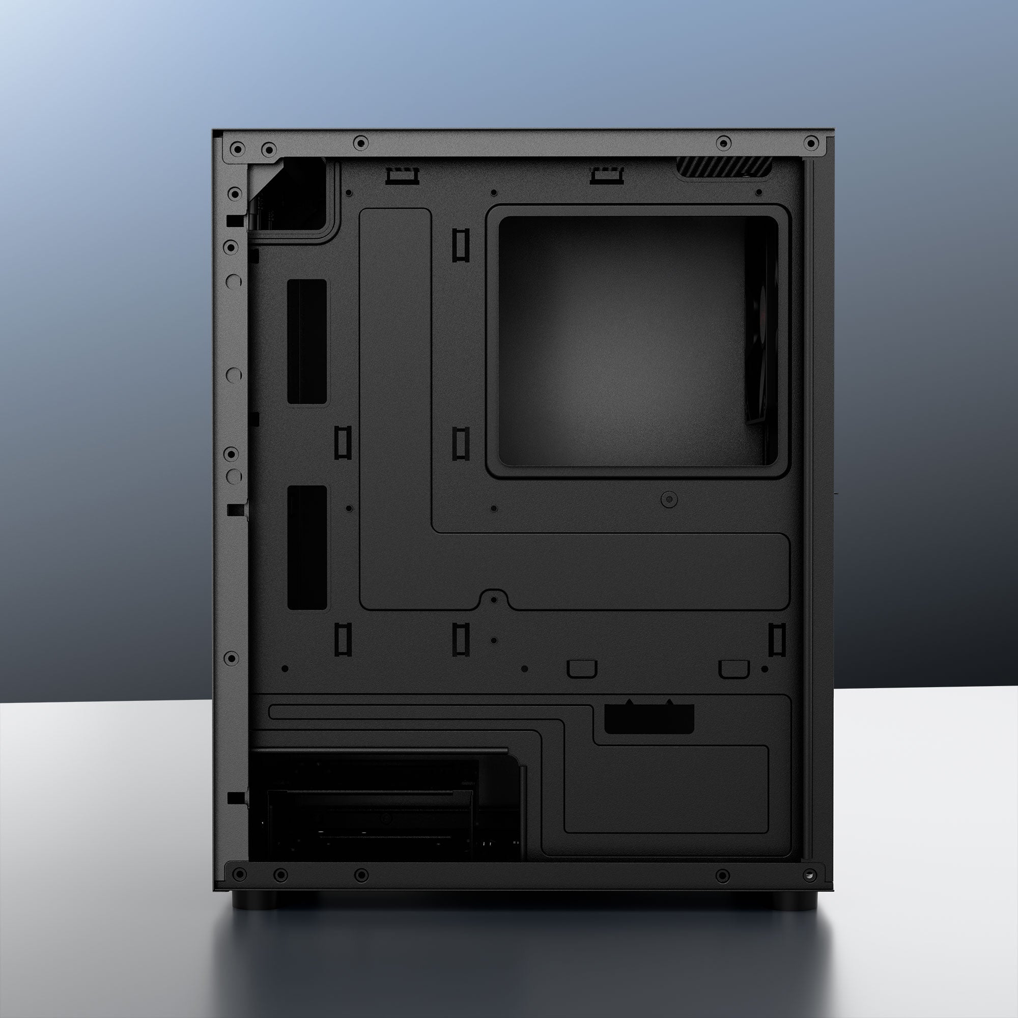 daWg v110 grey mini tower chassis , other side view of chassis