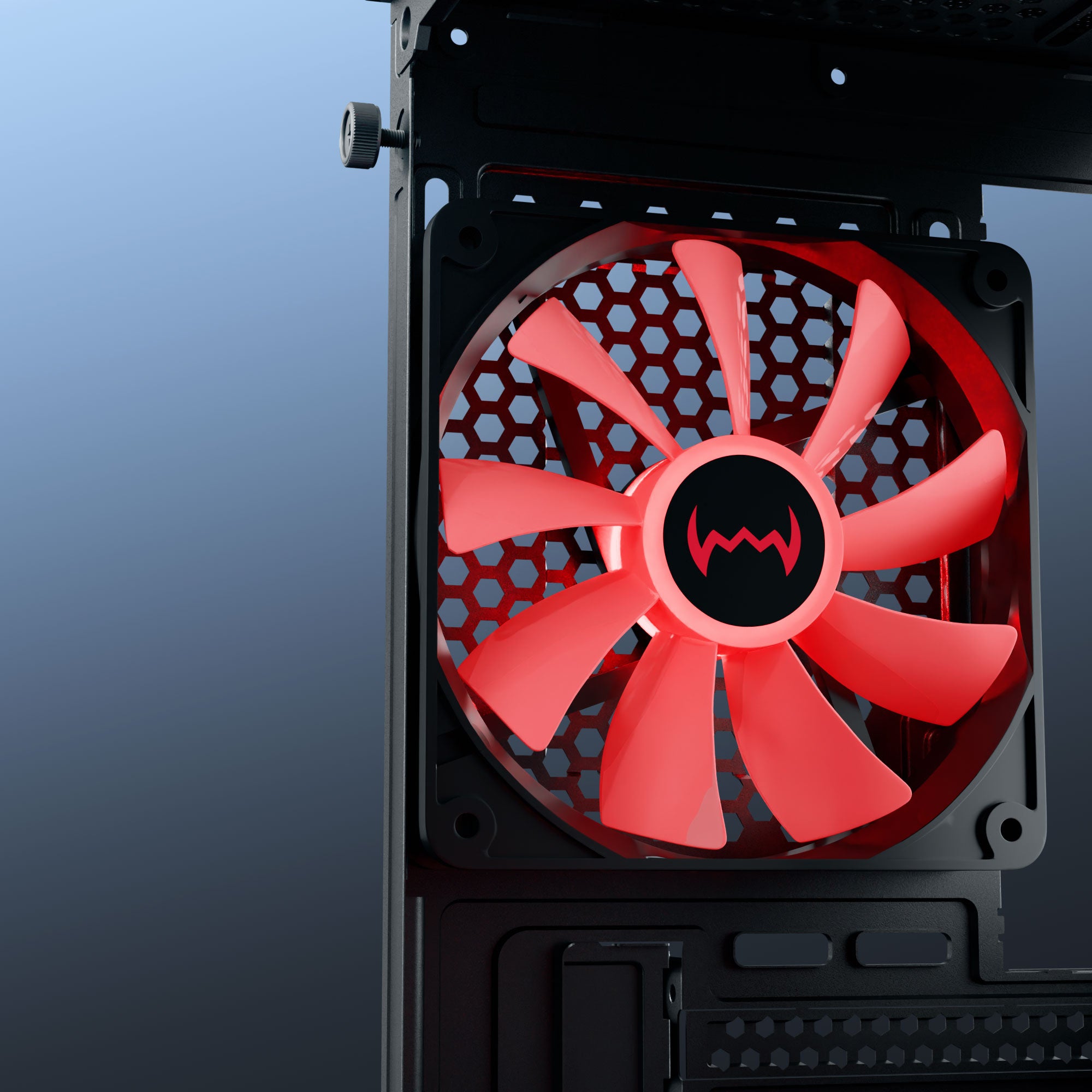 daWg V240 black Mid tower chassis, 120mm rear cooling fan