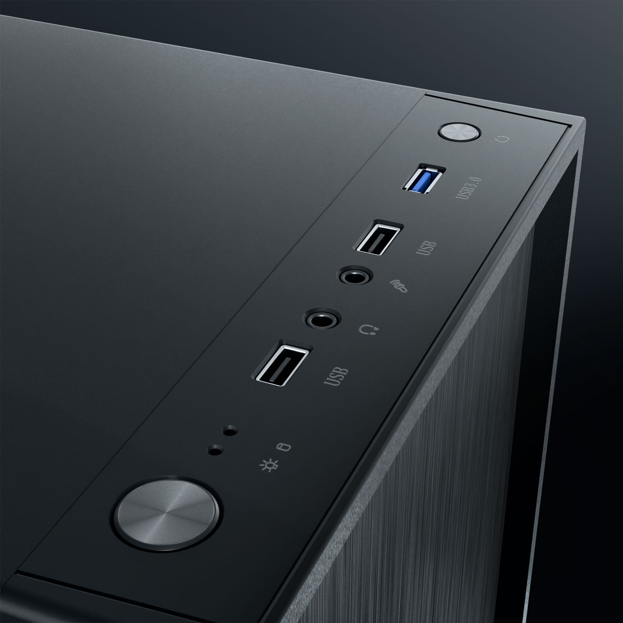 daWg V210 black mid tower chassis , input ports