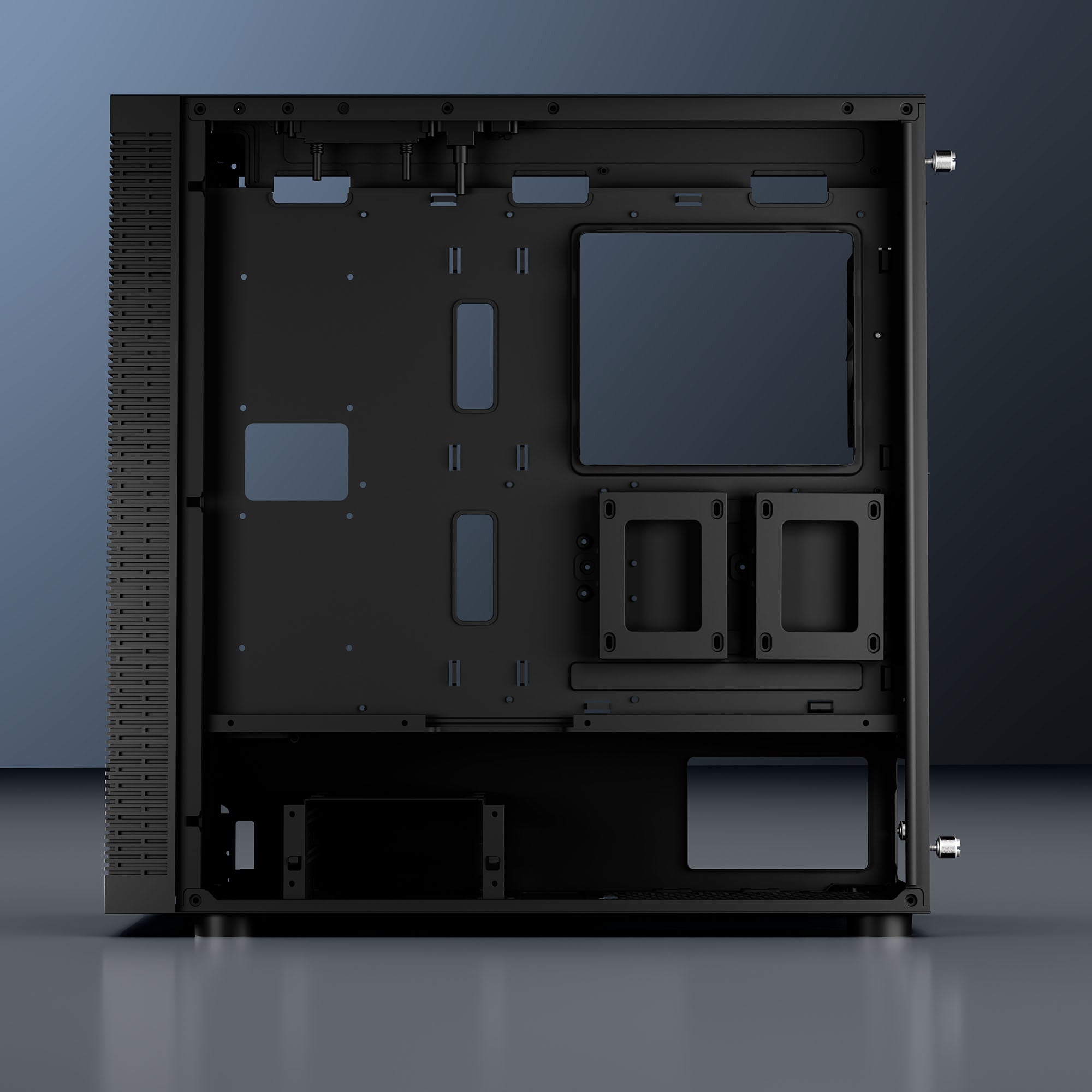 daWg X490 full tower chassis side view design