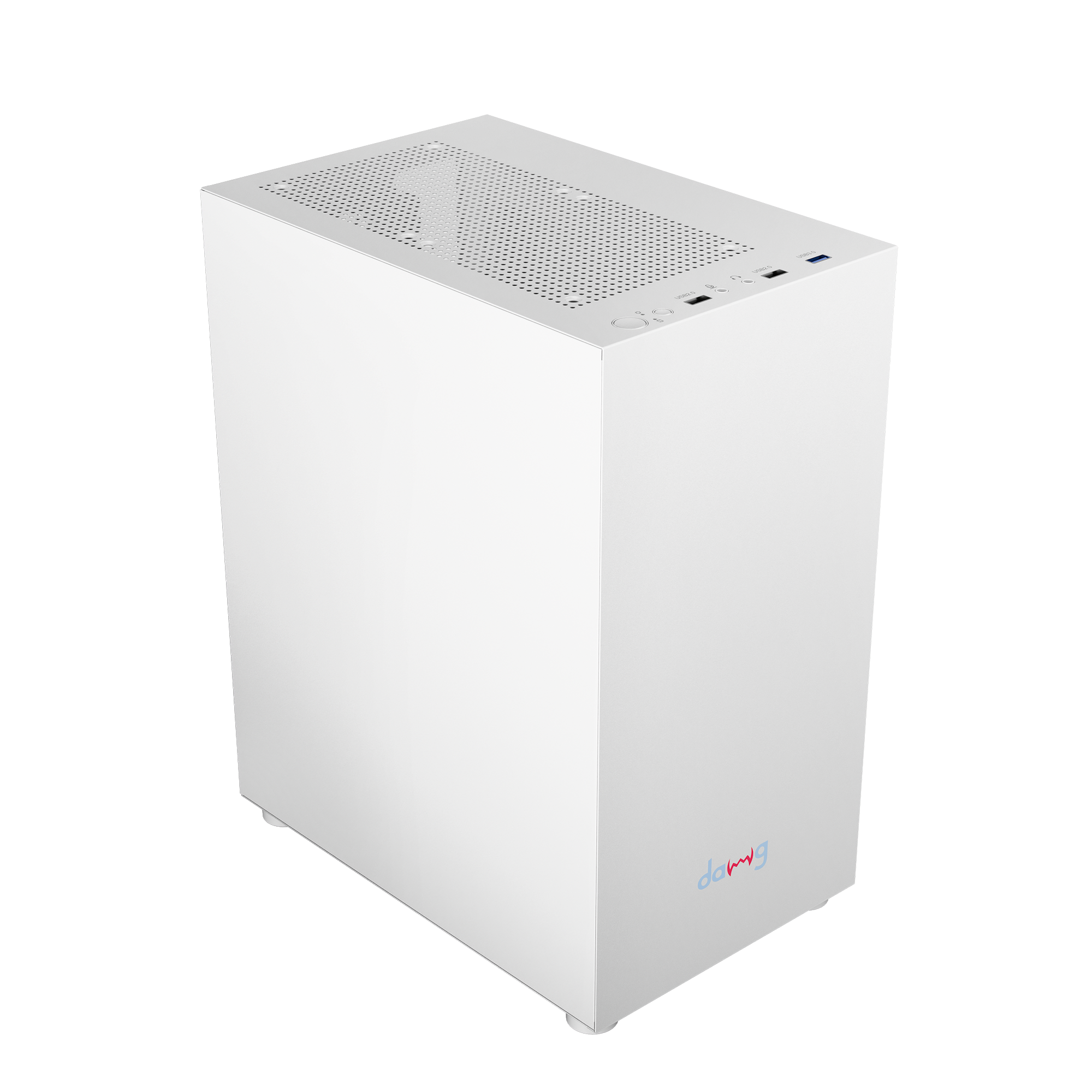 daWg v110 White mini tower chassis , with glossy finish