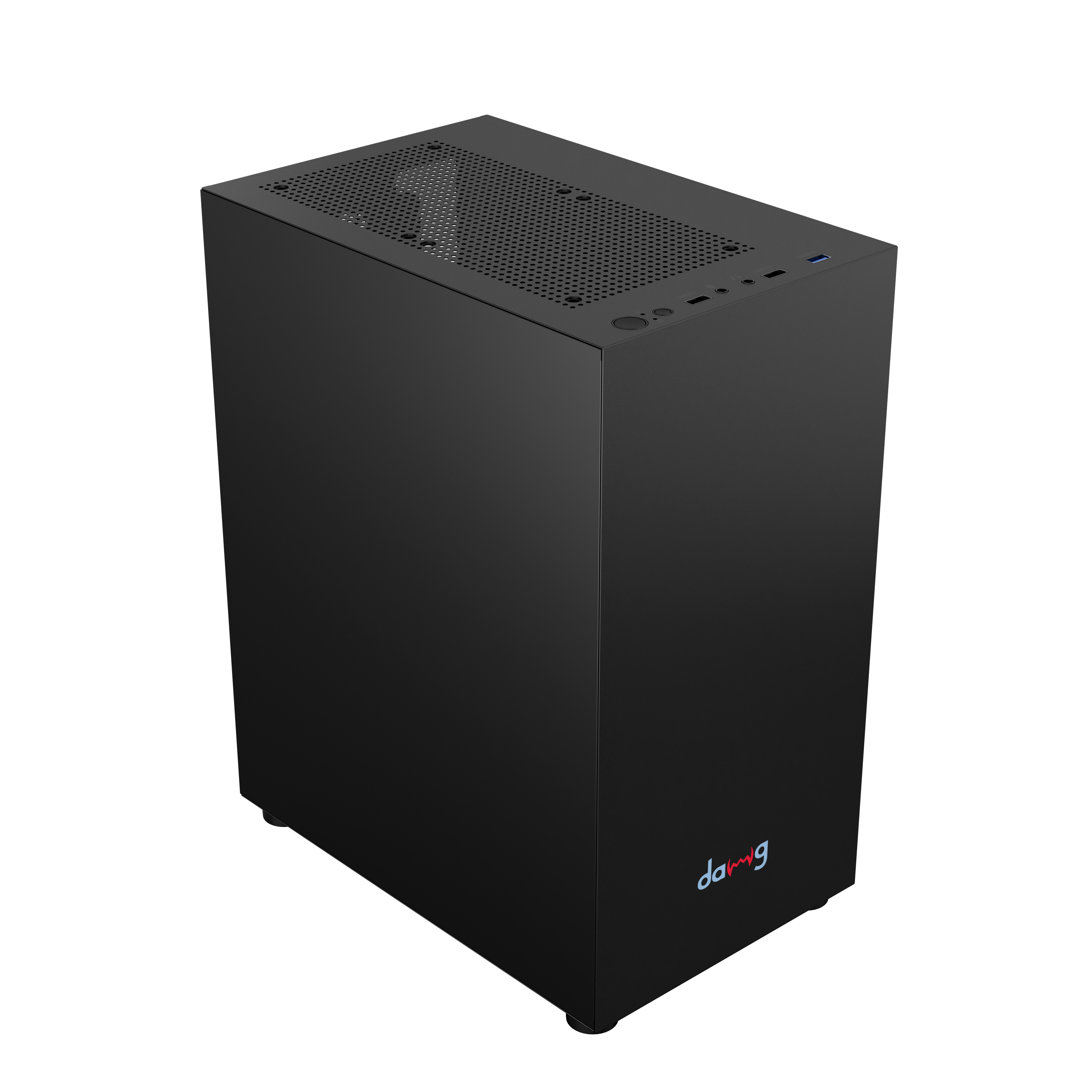 daWg v110 black mini tower chassis , with glossy finish