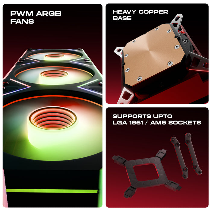 L360 ARGB 360mm CPU Liquid AIO Cooler | daWg