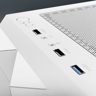 daWg V240 white Mid tower chassis , input ports 
