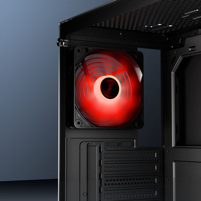 daWg X440 black mid tower chassis 120mm cooling fan