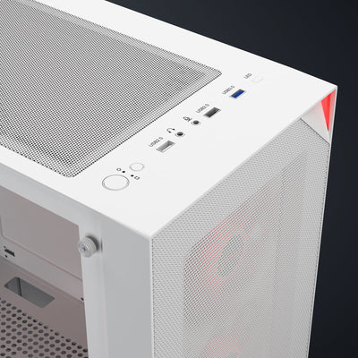 daWg X440 white mid tower chassis USB ports