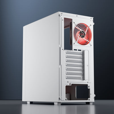 daWg X440 white mid tower chassis rear panel description