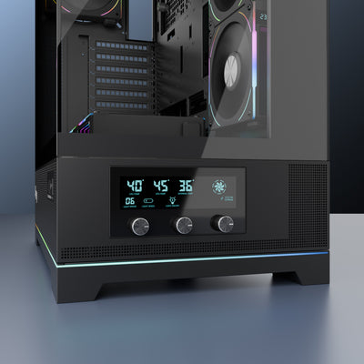 daWg Y990 Black Mid Tower Chassis Control dashboard foe live time performance