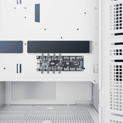 daWg Y990 White Mid Tower Chassis ARGB PWM fan